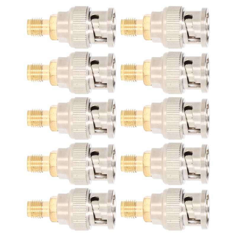 10Pcs RF Coaxial Adapter Cable Connector SMA Female to BNC
