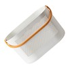 ABOOFAN Plastic Storage Basket with Handles Ventilated Organizer for Bathroom
