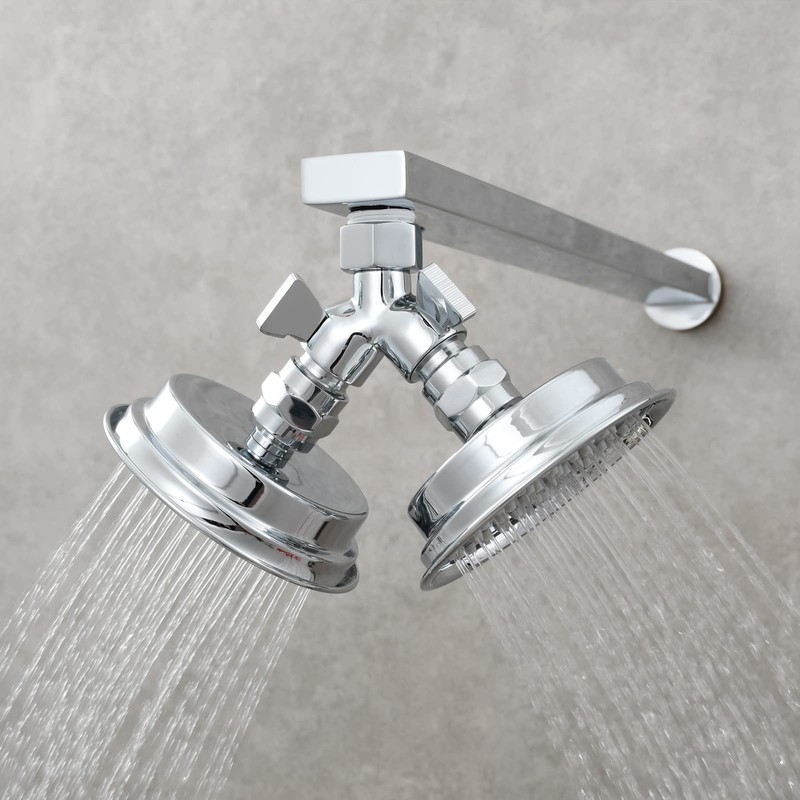 Tecmolog Brass Shower Splitter 2 Way Shower Arm Diverter with