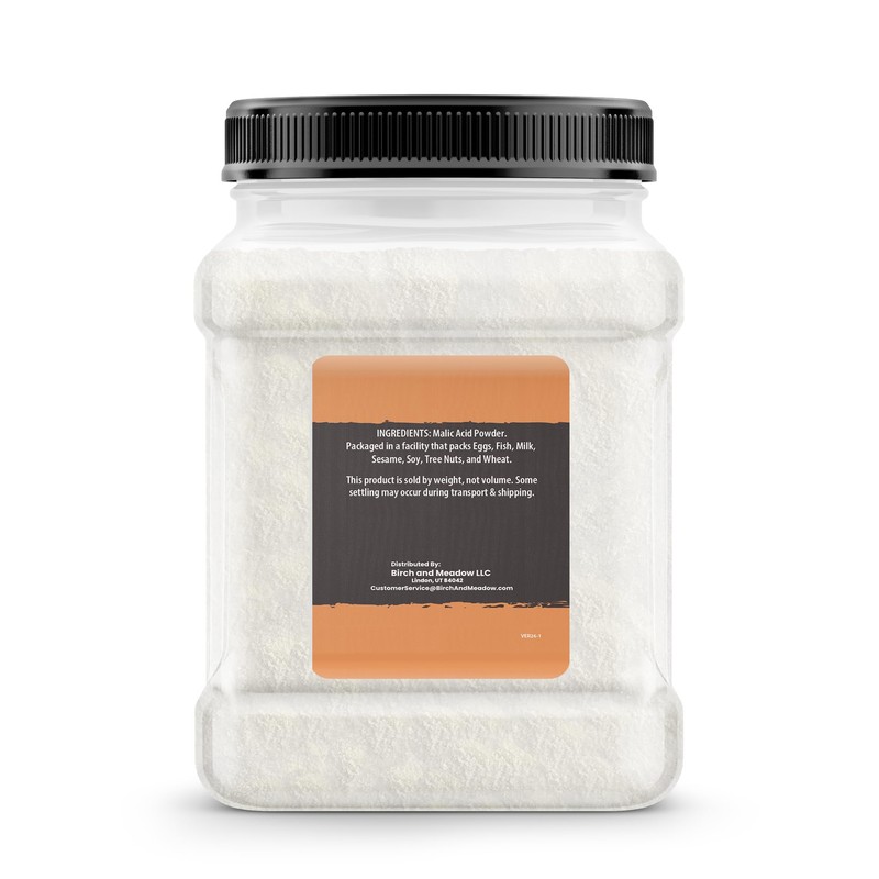Birch & Meadow Malic Acid Powder, Flavor Enhancer, Sour Candies