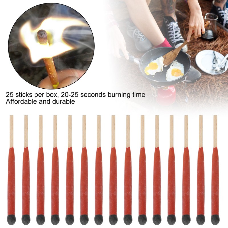 75mm Wooden Matchsticks Waterproof Windproof Matches Outdoor Camping Fire Lighter
