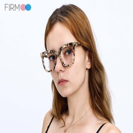 Firmoo Oversize Blocking Reading Glasses 2.00,Anti Eyestrain & UV Protection Computer Reader Eyeglasses for Men Women