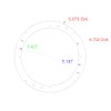 5.25" 5 1/4" Speaker Spacers Depth Extender Extending Rings -