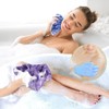 Mssor 3 Pack African Net Sponge with 2 Pairs Exfoliating
