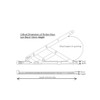 Nico 8 Inch Friction Stay Window Hinge 13mm Stack Height