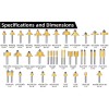 8milelake 100 Piece Router Bits 1/4" Shank Tungsten Carbide for