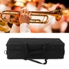 Trumpet Storage Box with Shoulder Strap Multiple Compartments Oxford Cloth