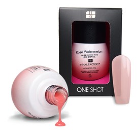 One Shot Sheer Gel Semipermanente Traslucido para uñas Tono Rose Watermelon 10ml C/u