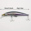 3pcs Sinking Bass Fishing Lures Saltwater Long Casting Laser Minnow