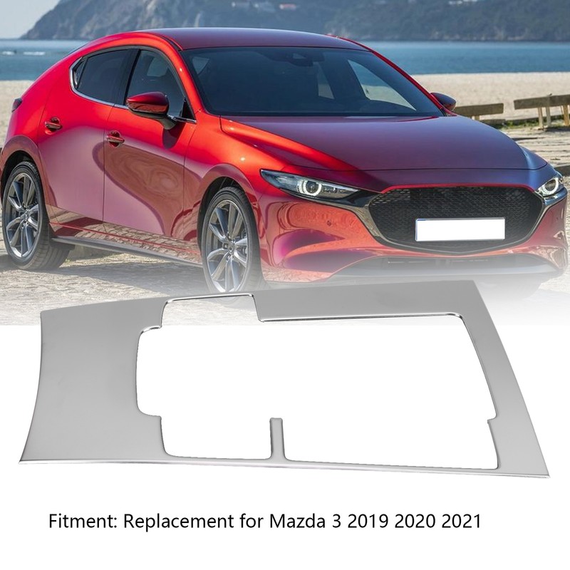 Gear Shift Panel Frame Trim Stainless Steel Decor Replacement for