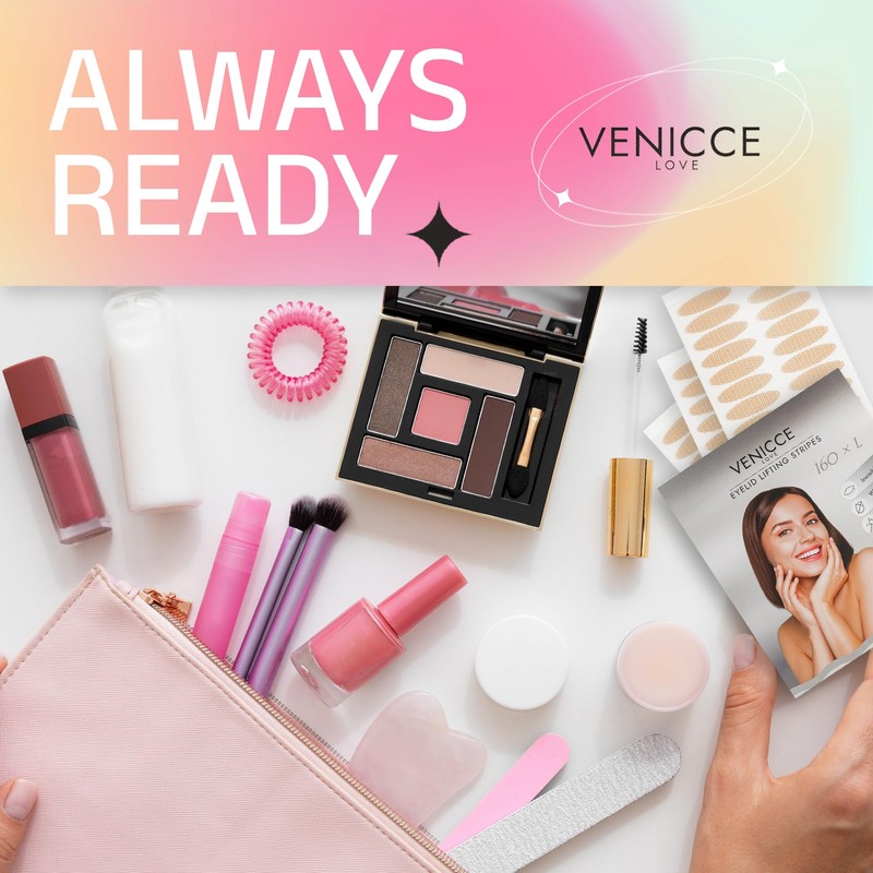 VENICCE LOVE Slip-on Eyelid Stripes Invisible Eyelid Tapes, Eyelid Stripes,