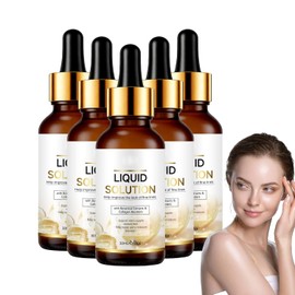 Esencia Facial Antienvejecimiento, Esencia Reafirmante De Colágeno Profundo, Potenciador De Colágeno, Solución Líquida Hidratante Para Suavizar Las Arrugas, Hidrata Levanta Aprieta La Piel (5P)
