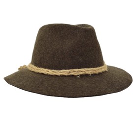 Melegari Faustmann Tyrolean Edelweiss Nature Mountain Hat Alpine Hat Men Women Summer Winter, brown