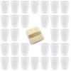 Tegg Plastic Graduated Cup 30PCS 50ml/1.7oz Clear Plastic Mixing Cups