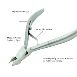 Cuticle Trimmer 3/4 Jaw Extremely Sharp Cuticle Nippers Scissors Cobalt Stainless Steel Clippers Cutter Remover Pedicure Manicure Fingernail Tool By Zeepk