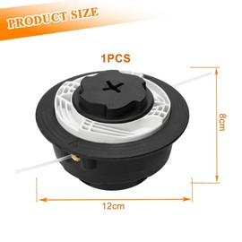 Double thread head for brush cutter, mowing head Autocut C6-2 with 2-thread 2.0 mm trimmer head, original line head, mowing head for brush cutter, for FS38 40 45 50 FSE60 71 81etc. for mowing and