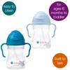 b.box Sippy Cup with Weighted Straw (2-Pack). Leak Proof, Easy