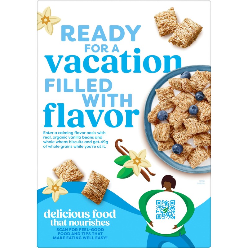 Kashi Breakfast Cereal, Organic, Fiber Cereal, Island Vanilla, 18oz Box