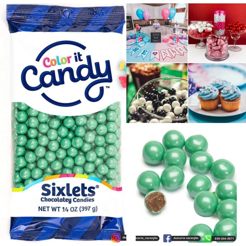 ColorIt Candy 2 PK Sixlets Chocolatey Candies Color it Candy