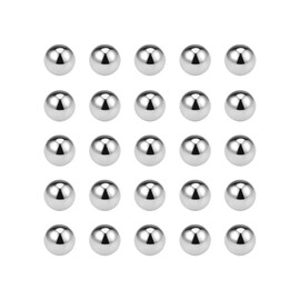 sourcing map Pack of 25 Steel Balls 5 mm Fixed Bearing Balls Chrome Steel (GCr15) G10 Precision Balls