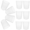 CAXUSD 10Pcs Seedling Pots for Succulent and Orchid Planting Transparent