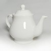 White Porcelain Teapot, Lotus Tea Pot Coffee Tea Water Pot