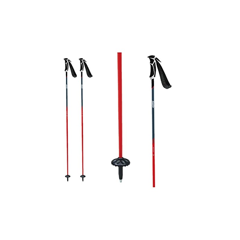 Swix Excalibur DD4 Ski Poles Fire 125
