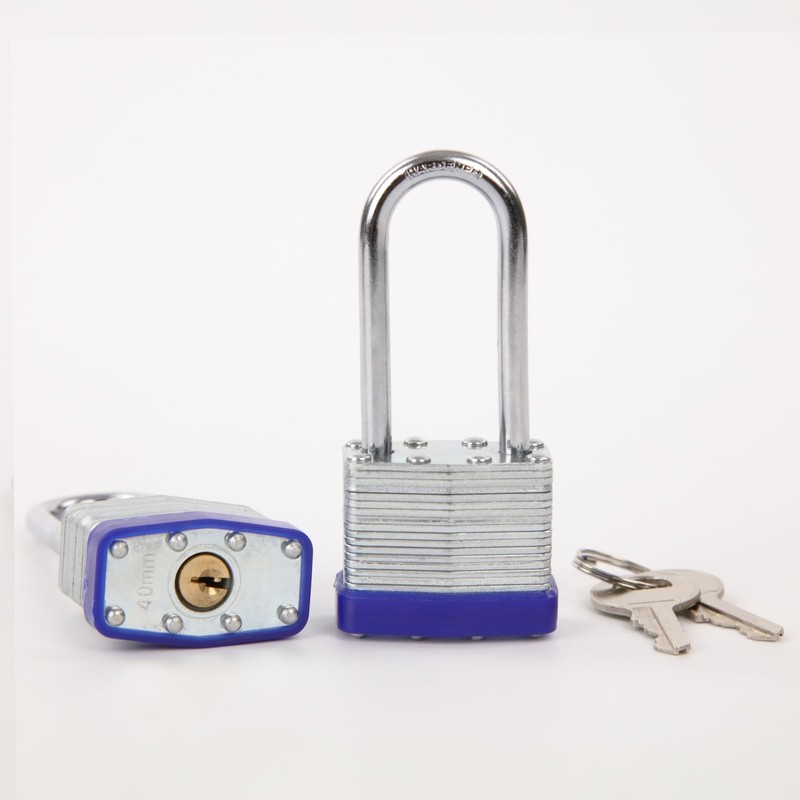 SEPOX 40MM Long Shackle Padlock Laminated Steel Lock Keyed Alike