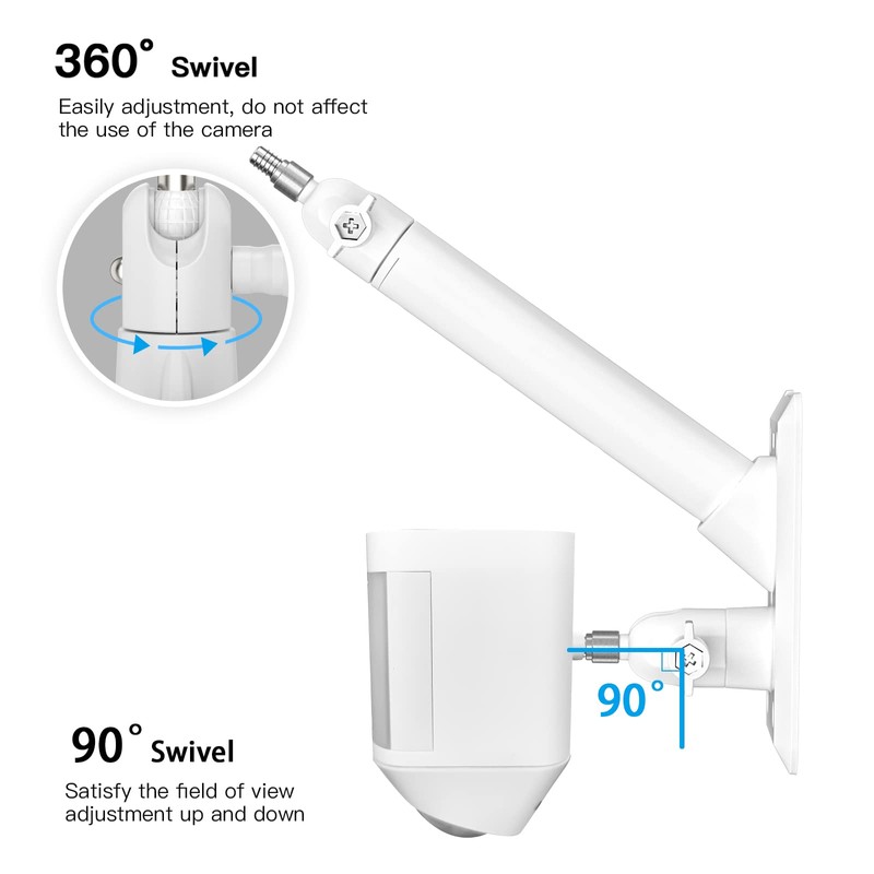 HOLACA 2-in-1 Vinyl Siding Clips for Ring Solar Panel Spotlight