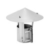 QWORK® 304 Edelstahl schornsteinabdeckung, 80mm, Regenhaube für den Schornstein