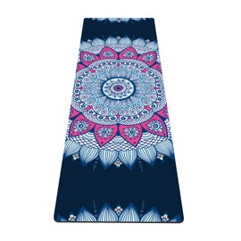 nuveti Yoga Mat Print Extra Thick TPE Non Slip Fitness Exercise Mat with Carrying Bag, 72"x24" Extra Thick 6MM Exercise & Workout Mat for Yoga, Pilates Fitness and Floor Exercises