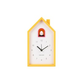 Karlsson Bright Yellow Modern Cuckoo Alarm Clock