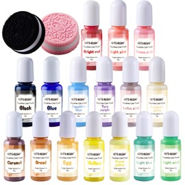 LET'S RESIN Silicone Pigment Dye for Taba Squishy, 16 Colors Opaque Pigment Paste for Silicone Rubber Mold Making, Vibrant Colorant for Squishy Maker Coloring