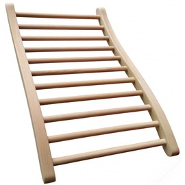 LTCCDSS Sauna Backrest Canadian Hemlock Wooden | S-Shape Design - Slip-Resistant - Non-Toxic - Comfortable - Sauna Accessories Kit Apply to Barrel or Infrared Sauna (20.5 in * 13 in)