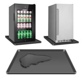 Lemtrflo Washer Dryer Countertop,Mini Fridge Silicone Mat with Raised Edges,24"X 24"X 0.8" Mini Fridge Drip Tray,Dryer Mat for Washing Machines,Wine Cabinet,Washer and Dryer Covers for The Top