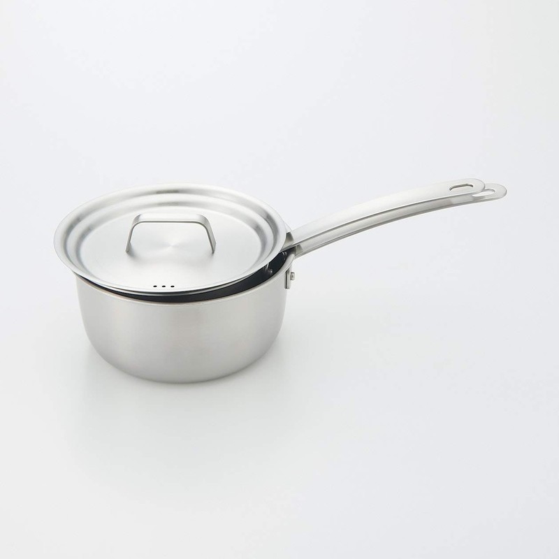 Mujin Ryohin Stainless Steel Multi-Purpose Lid for Diameter 16-18cm and