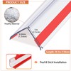 QDYMXUN Clear Self Adhesive Wall Corner Protectors, Thickened L-Shaped Peel