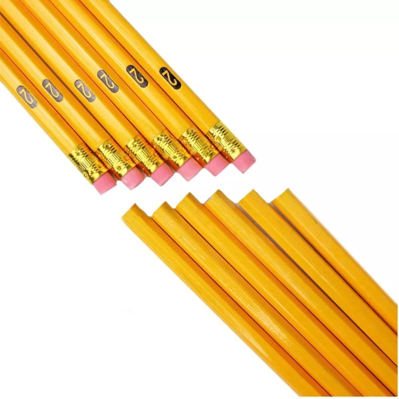Vaga Lápiz De Grafito Económico Amarillo N°2 C/12 Piezas