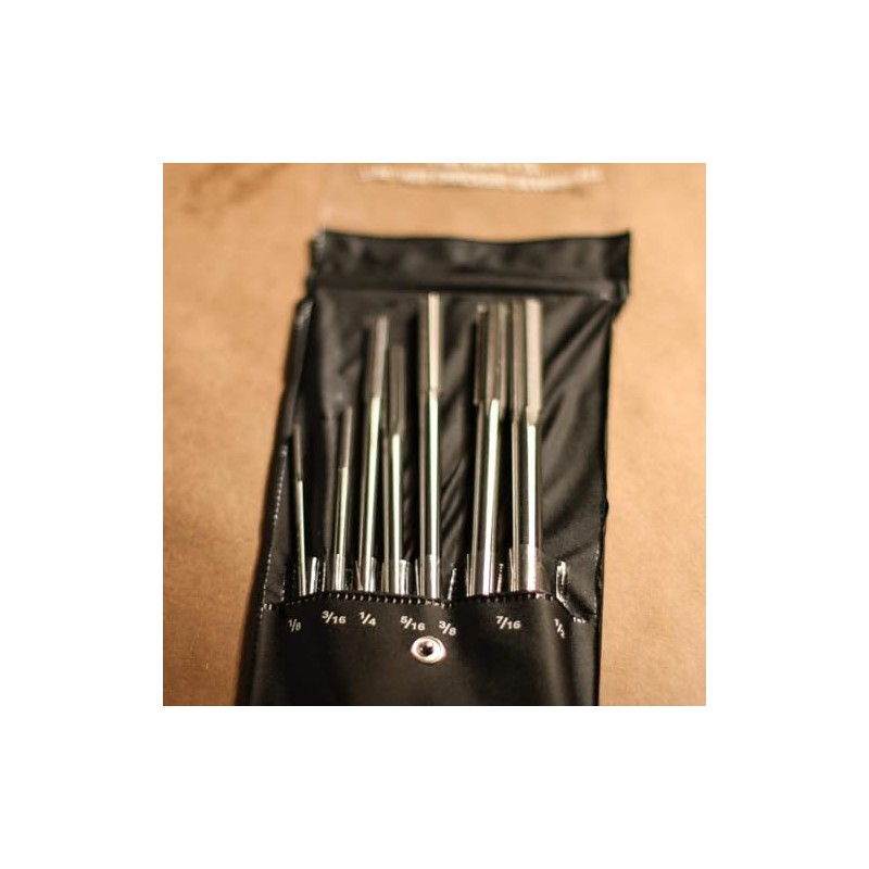 7-Piece HSS Chucking Reamer Set, 1/8 Inch - 1/2 Inch