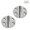 keehui Marine Grade316 Stainless Steel Mirror Polished Cast Round Hinge Dia 2.5" for Door,Cabinet Boat, RVs (Pair)