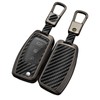 OTMIK Zinc Alloy ABS Carbon Fiber Car Key Cover Cases