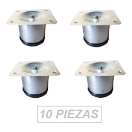 Herrajes Guerrero Pata Para Mueble O Sala 5 Cm Altura Paquete De 10 Piezas