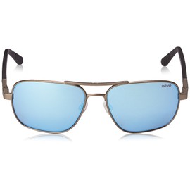 Revo Freeman RE 1012 00 BL Polarized Rectangular Sunglasses, Gunmetal/Blue Water, 53 mm