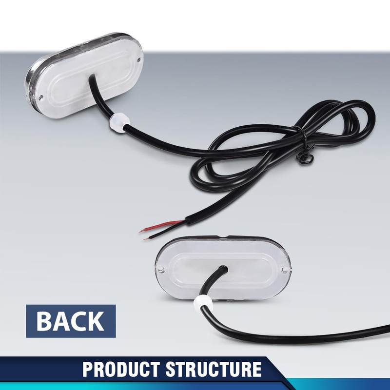 PIT66 LED Pontoon Boat Docking Light Bright White Housing Marine