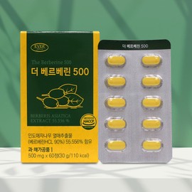 Evergreen The Berberine 500 Indian barberry fruit extract 500mg x 60 tablets / 에버그린 더 베르베린 500 인도산 매자나무 열매추출물 500mg x 60정