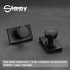 STARPY Black Door Knobs,Interior Door Handles for Bath & Bed,Heavy