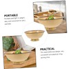 MAGICLULU Household Enamel Bowl Useful Instant Noodle Bowl Vintage Food