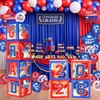 2026 Graduation Decorations, Red and Blue Graduation Decorations, Balloons Boxes