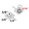 Cutelec 20Pairs Battery Springs AAA Battery Negative to Positive Conversion