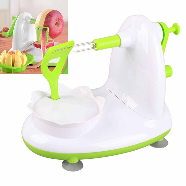 Multi Fruit Peeler, Hand Cranked Apples Peeler Apples Corer Slicer